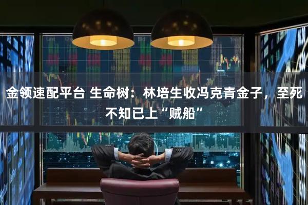 金领速配平台 生命树：林培生收冯克青金子，至死不知已上“贼船”